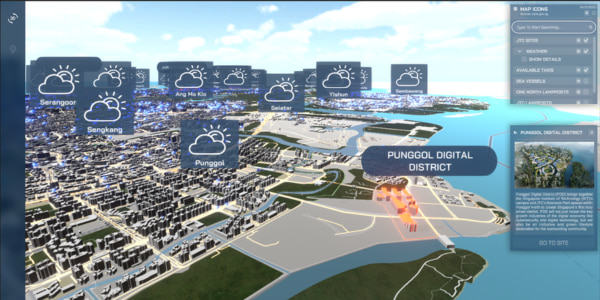 The Open Digital Platform powers the Punggol Digital District, a smart district in Singapore.